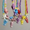Collar Gargantilla de Cuentas con Colgante de Pez y Estrella de Mar de Cerámica Colorida de Verano para Mujer Accesorios de Joyería Romántica Boho de Playa