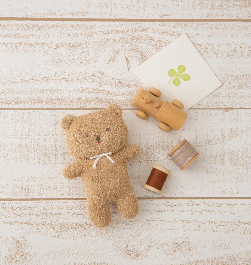 Hamanaka Organic Baby Series Squeeze Bear Craft Kit (with Whistle) H434-540
