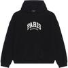 Balenciaga Cities Paris Hoodie Wide Fit 'Black White' Unisex 674986TLVL81070