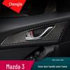 Mazda 3 Axela Interior Door Handle Bowl Carbon Fiber Sticker Set