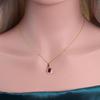 Simple Natural Filled Ruby July Birthstone Pendant 925 Sterling Silver Necklace Fine Jewelry for Women's Anniversary Party Gifts