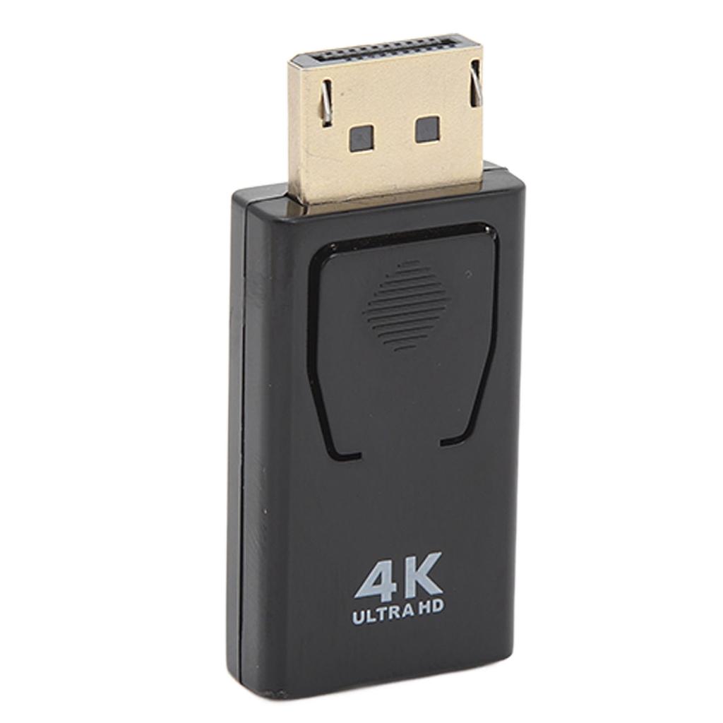 4K DisplayPort to HD Multimedia Interface Adapter Compact Unidirectional Video Monitor Converter for Laptop