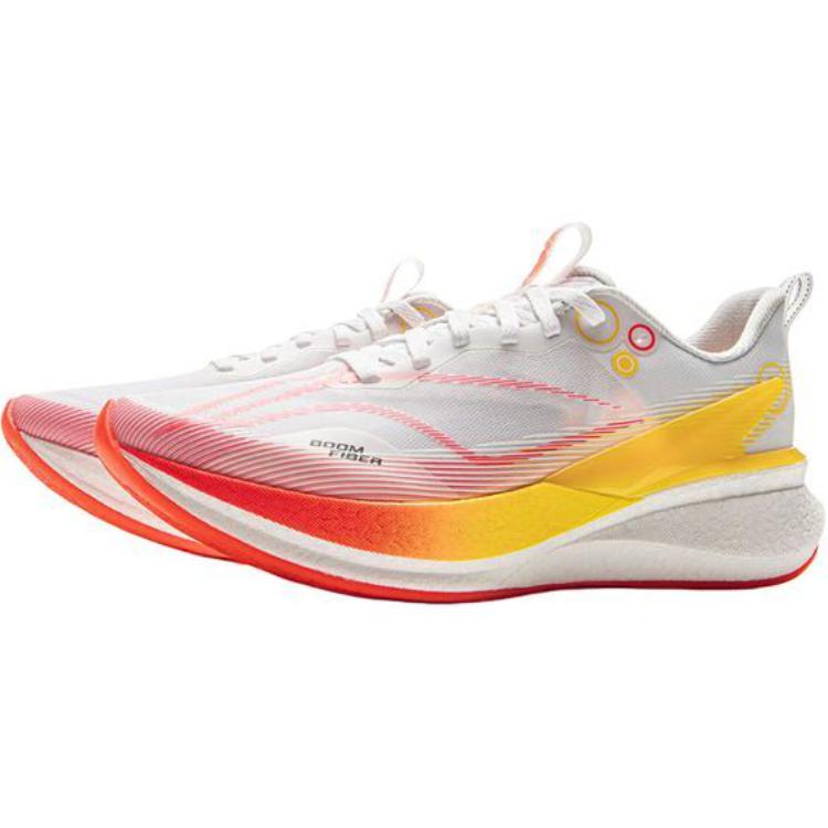 Li Ning Children Red Rabbit 8 Pro Comfortable Soft Non-Slip Wear-Resistant Low-Top Running Shoes Men Running Shoes White Yellow YKFV112-2
