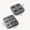 1PCS Bear Baking Mold 4 Cavities Cartoon Baking Tray Non-stick Carbon Steel Tray DIY Decorative Cookies Baking Kitchen Tools