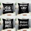 Band BBohse OOnkelz Kissenbezug Für Auto Sofa Dekorativ Zuhause Zweiseitiger Druck Plüsch Quadratisch Wurfkissen Kissenbezug