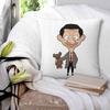 FederaQuadrataFedera per Cuscino Cartone Animato Mr Bean Poliestere Cuscino Cerniera Decorativo Comfort Cuscino da Arredo per Casa Soggiorno