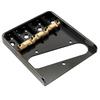 Musiclily Ultra 10.8mm Telecaster Bridge, 3-Way, Brass Saddles, Aluminum Plates, for Vintage TL Electric Guitars, Black