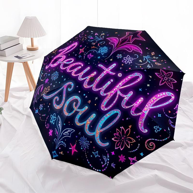 1pc Beautiful Soul Automatic Opening/Closing Umbrella with Operation & Windproof Canopy yy260311087