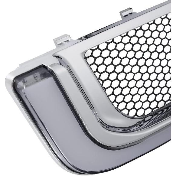 Fairing Lower Grill LED Turn Signal Lights, Tracer LED Running Light/Turn Signal Fairing Lower Grills, Chrome