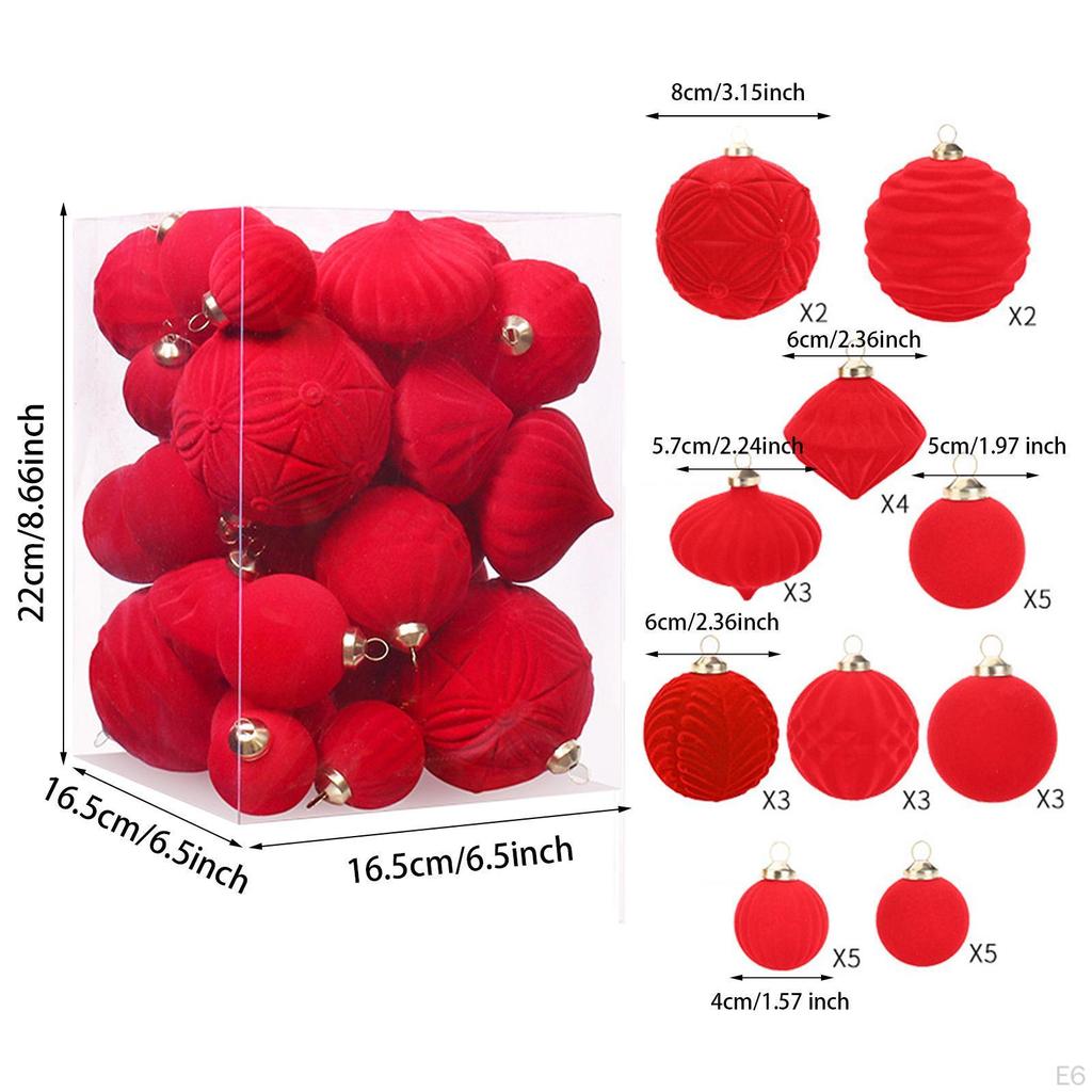 35 Pieces Charm Pendants Xmas Hanging Present Multifunctional Reusable Christmas Ornaments Balls for