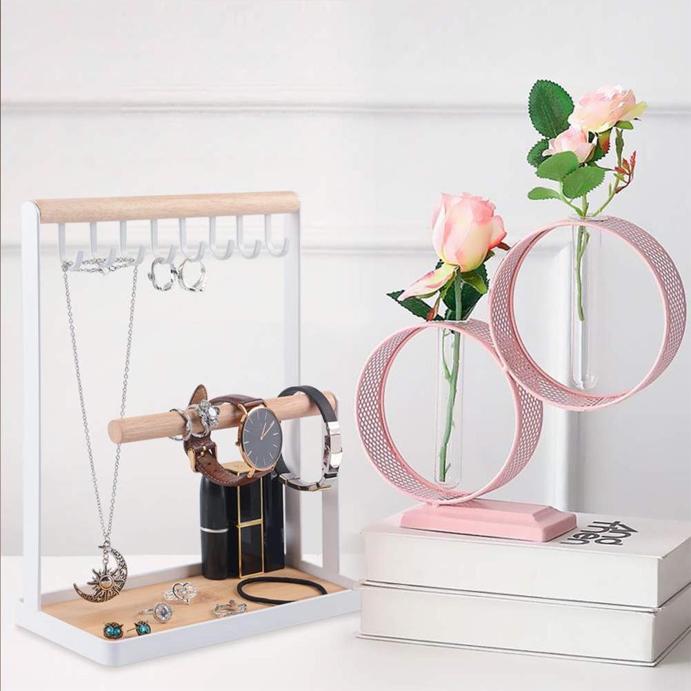 Wooden Jewelry Stand Multifunctional Jewelry Organizer Jewelry Display Stand