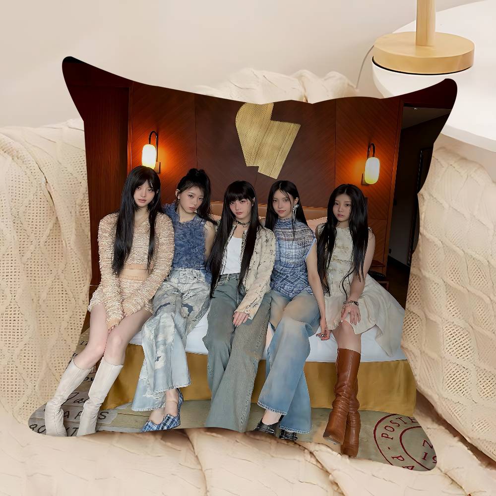 Kpop I-ILLIT Kuddfodral Dekorativ Kudde Soffa Heminredning Fodral Kuddfodral