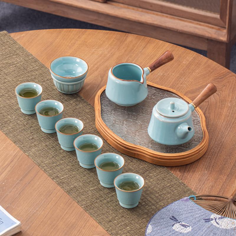 Qingchuan Side Pot Kung Fu Tea Set Gift Box Business Company High-end Gifts