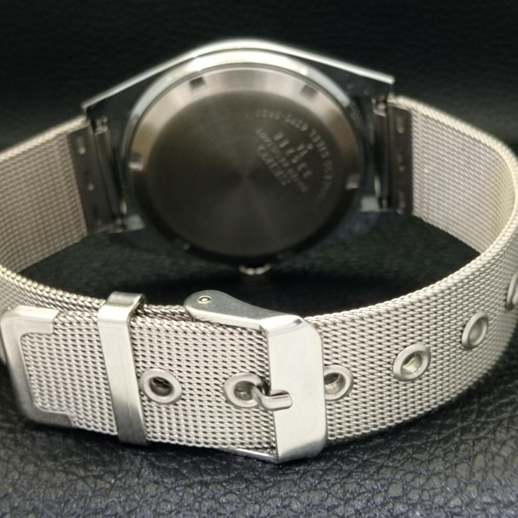 REFURBISHED SEIKO 5 AUTOMATIC MENS WATCH JAPAN MADE GREY DIAL CUSTOM a440068-2 QV90-a440068