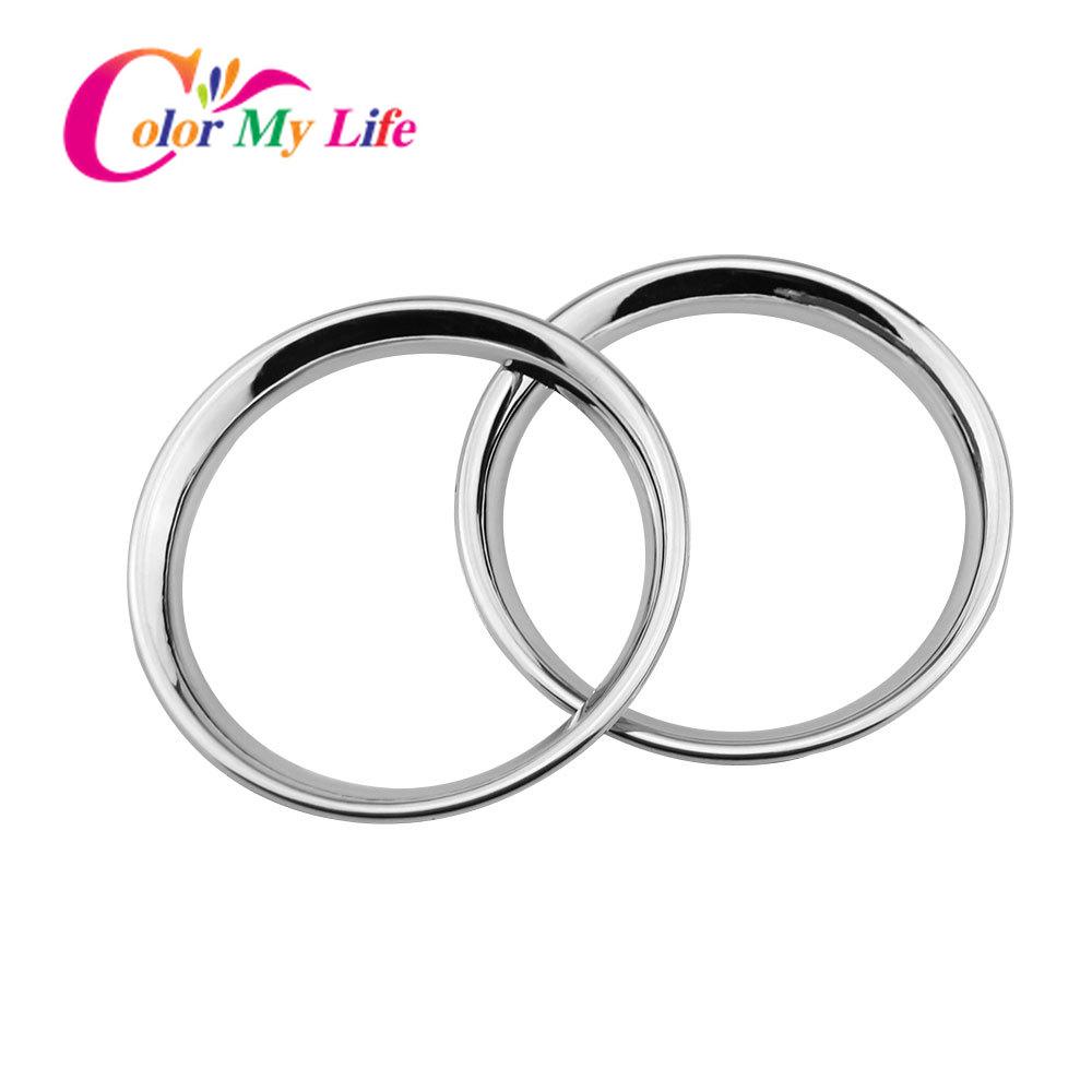 For Nissan Versa Almera Latio 2012 2013 2014 2015 2016 2017 Chrome A/C Air Vent Ring Cover Trim Car Styling Sticker