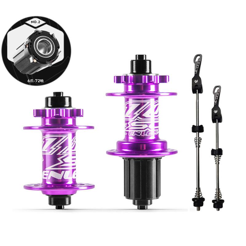 Butuc pentru biciclete de munte din aliaj de aluminiu 6 cuie 5 rulment 32 de găuri 8-11 viteze Butuc de frână cu disc cu eliberare rapidă