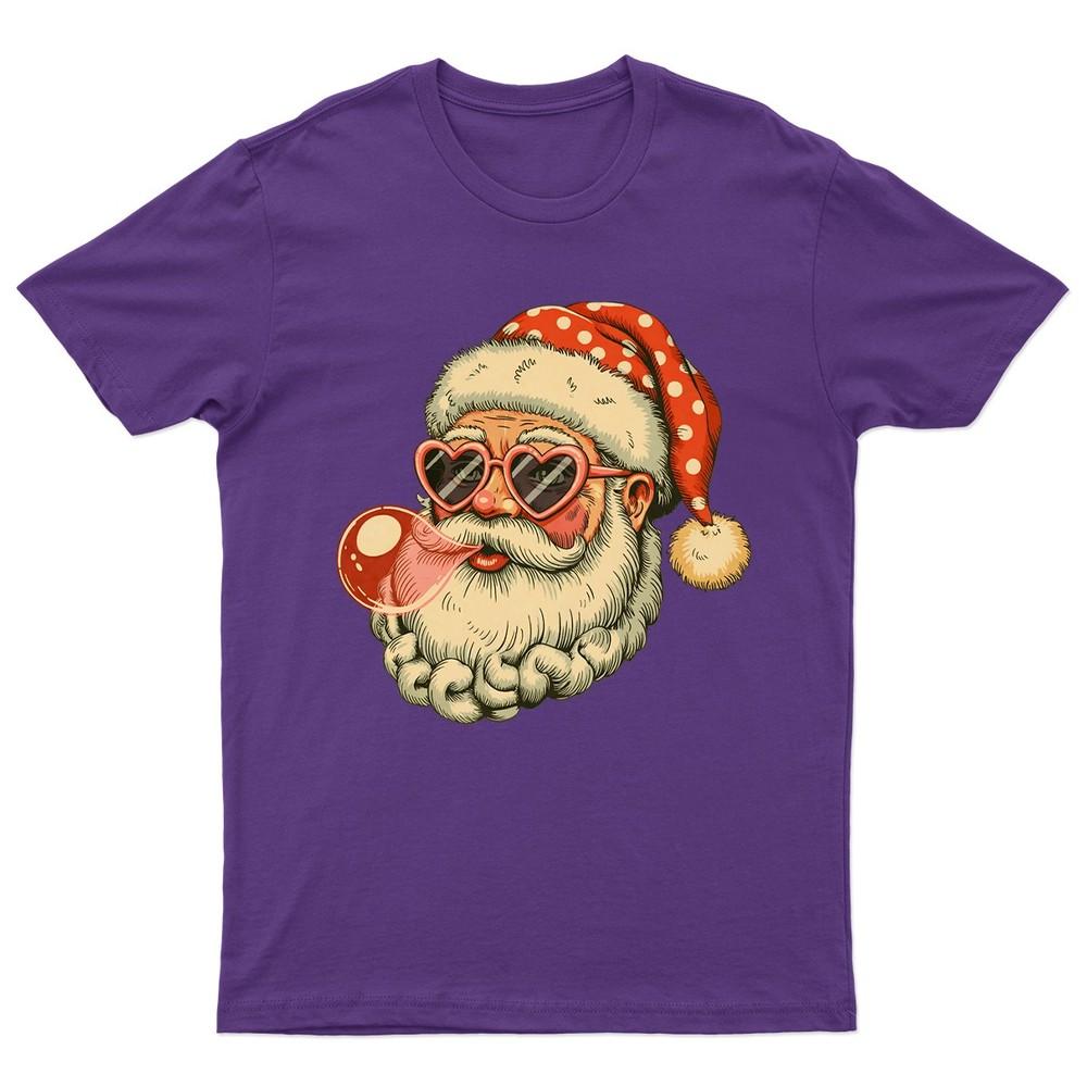 Cool Santa Claus Heart TShirt Unisex Gift Retro Seasonal Funny Xmas Unisexs a