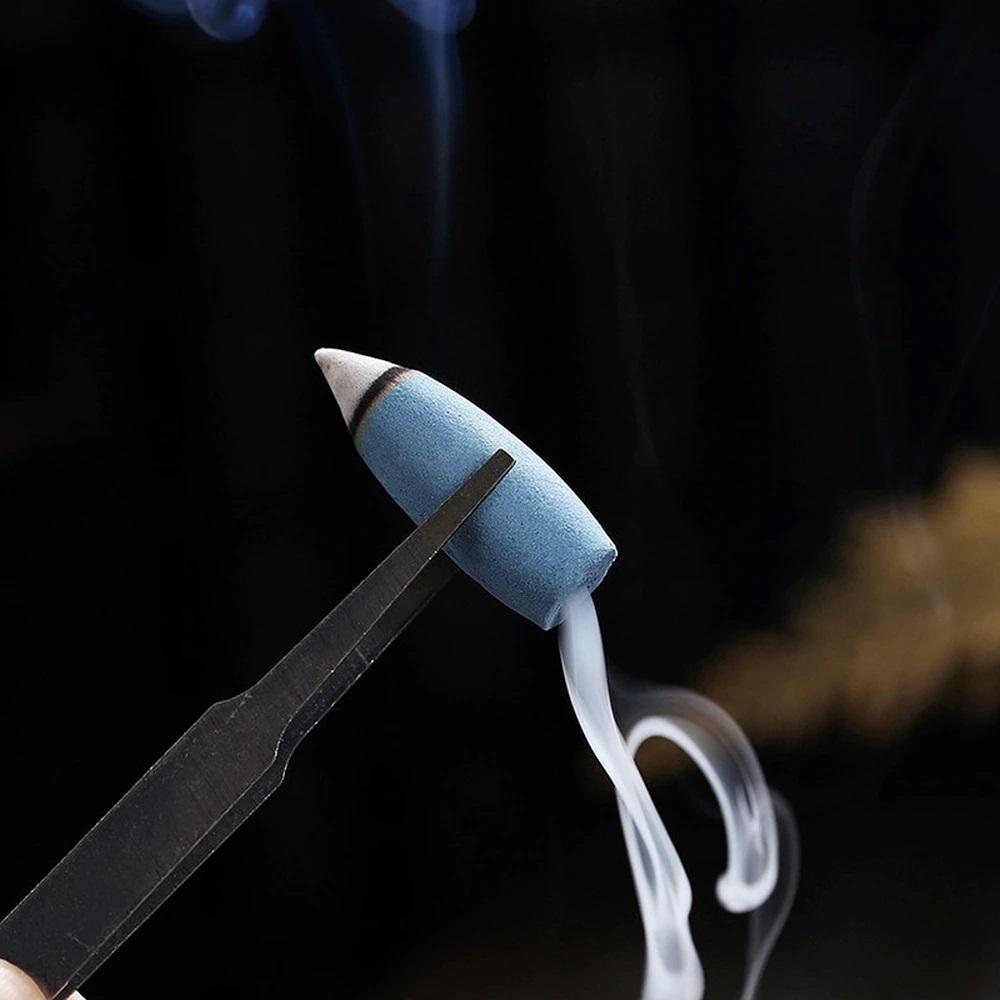 קונוסי קטורת לאח, סט של 100 יחידות, תוספות ריח צבעוניות