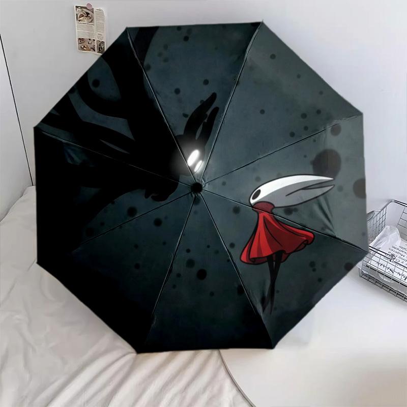 Silksongpattern, automatic folding umbrella, portable and foldable design, 8 ribs, a Christmas or birthday gift.