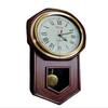 Vertical Decorative Brown Wood Analog Home, Office Decor Pendulum Wall Clock with Sweep Movement 50.8 Cm