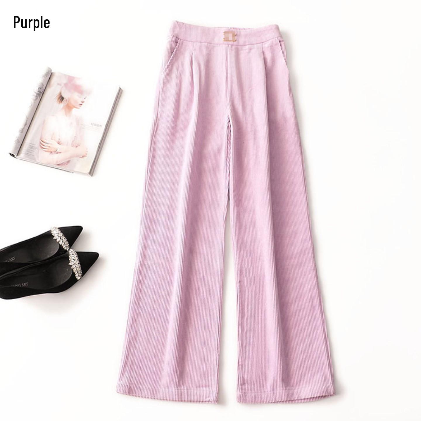 244209 Women s Winter Long Casual Pants - Quality Clearance Collection XL фиолетовый