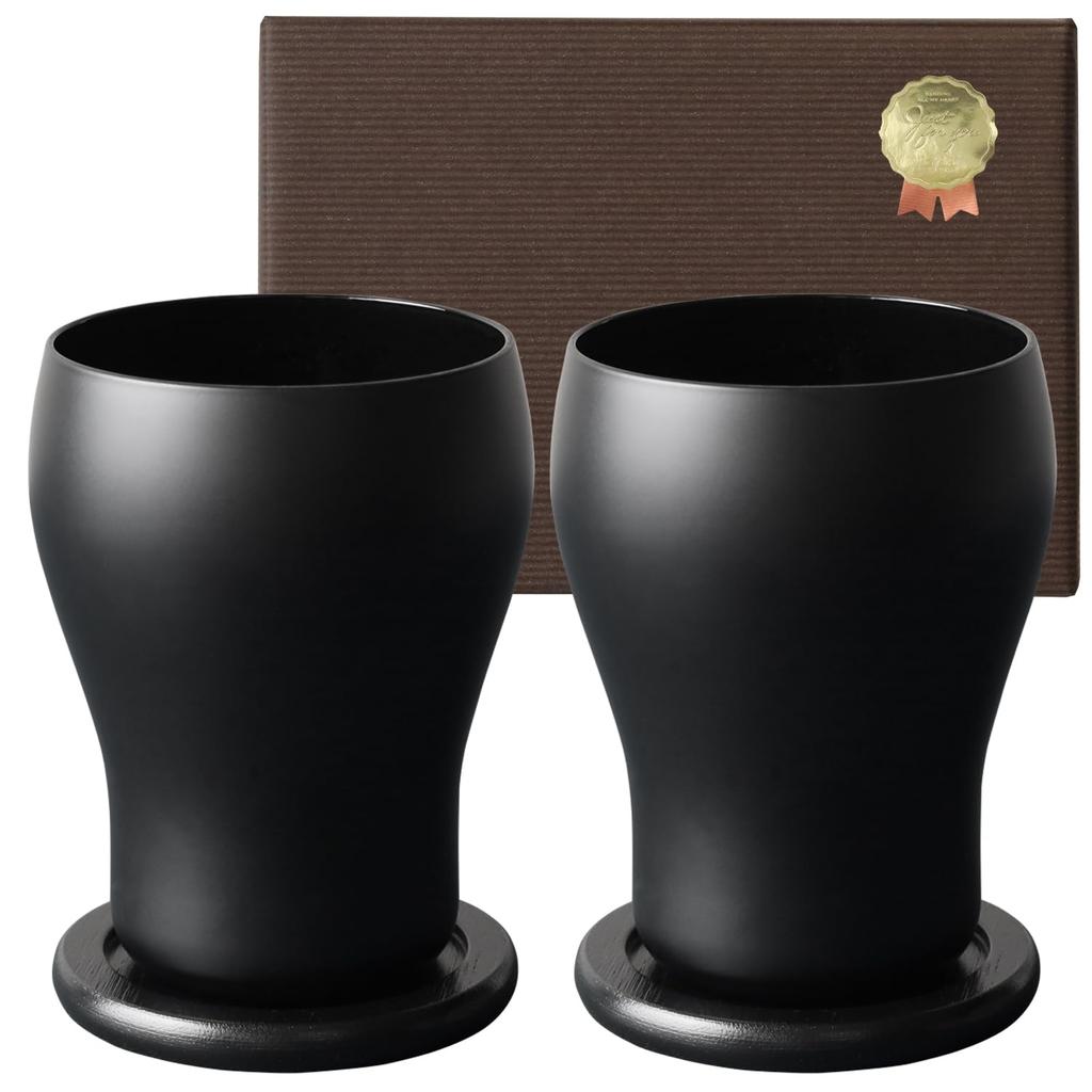 Dolce Duo Pair of Beer Glasses Tumblers with Perfect for Birthday (Gift Wrapped) - Coasters, Glass, Father's Day, Gift, Men's Gift, DAM-342