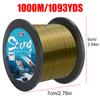 1000M Fluorocarbon Coating Fishing Line 0.14mm-0.50mm 4.0LB-24.5LB Carbon Fiber Leader Line Fishing Lure Wire Sinking Line Japan