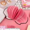 Yan She Strawberry-Shaped Sticky Notes: Creative, Irregular, Tearable, Portable Notepad for Students