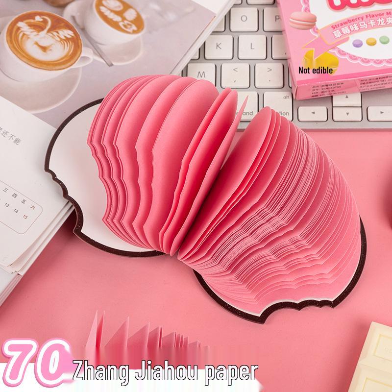Yan She Strawberry-Shaped Sticky Notes: Creative, Irregular, Tearable, Portable Notepad for Students