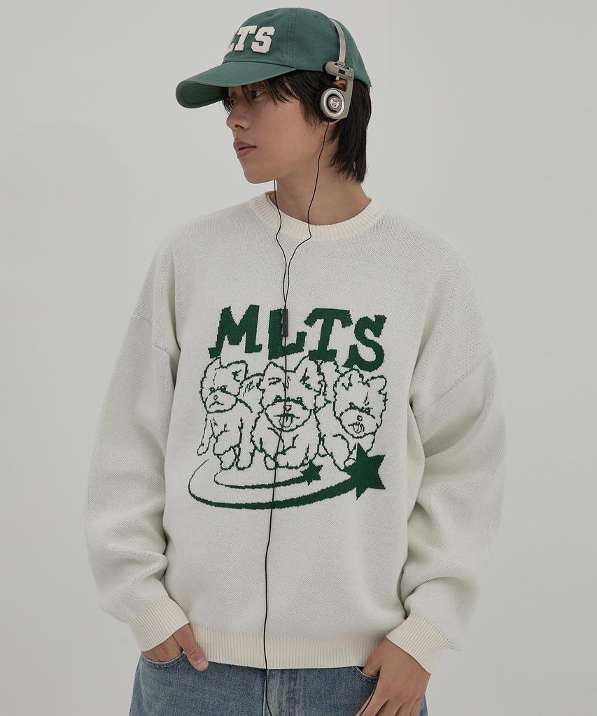 WAIKEI Mlts Line Graphic Knit Pink