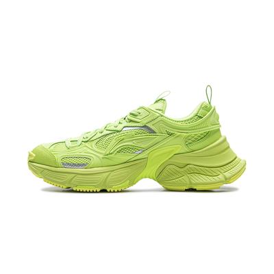 Li Ning Зоряні М'які З Відскоком Ретро Товста Підошва Амортизуючі Нековзкі Зносостійкі Дихаючі З Збільшенням Висоти Низькі Батьківські Кросівки AGCU339-5
