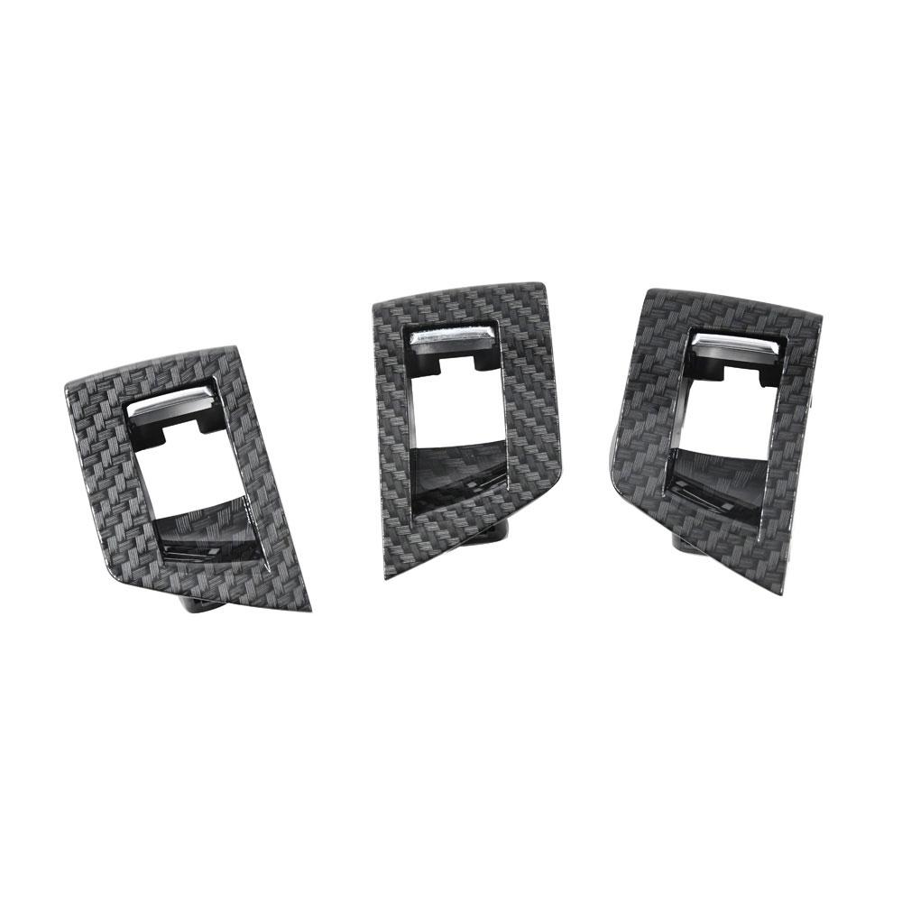For BMW 5Series F10 F18 2010-2016 Interior Door Handle Plate Decorative Cover 7Pcs/ 1Set Carbon Fiber High