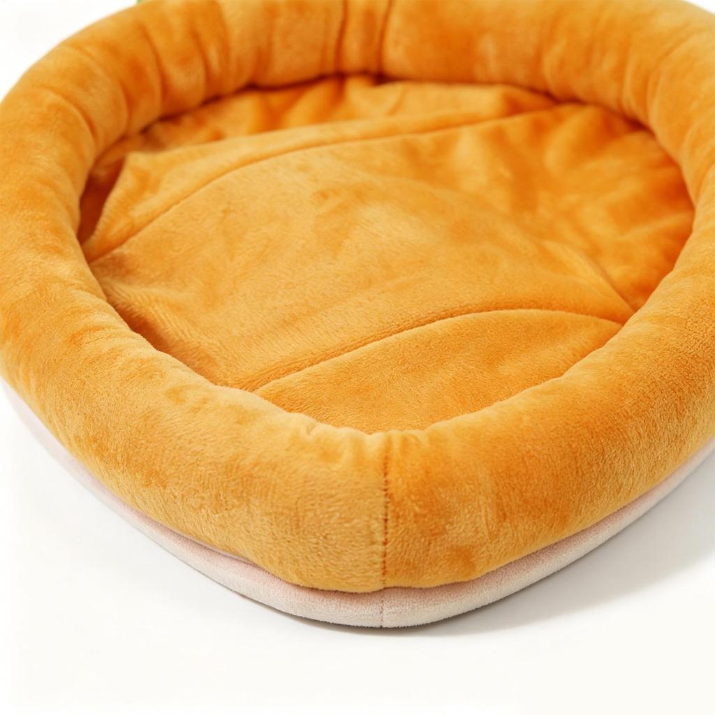 Carrot Shape Sleeping Mat Bunny Bed Soft Warm Rabbits Bed Carrot Shape for Pet Chinchilla Guinea Hedgehog Indoor Outdoor Couch