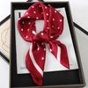Lady Hair Dot Scarf Female Silk Square Scarves Head Wraps for Women Bandana Fashion Foulard Shawls Female Neckerchief Summer