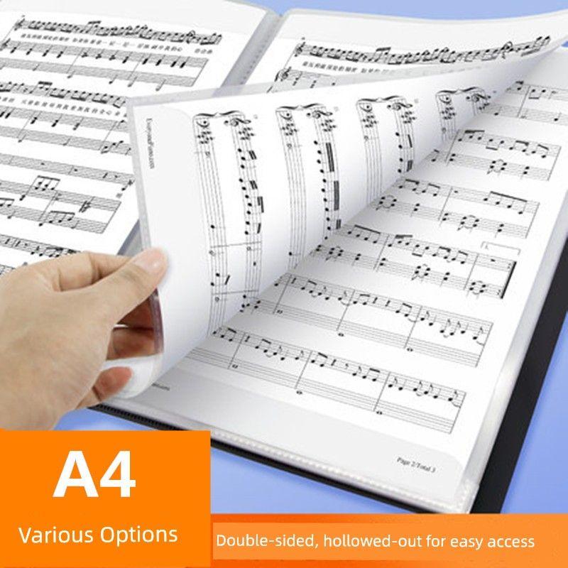 A4A 150.00G Music Score Book Piano Music Score Book Loose-Leaf Document Holder Folder Reading Book Can Be Modified Album Storage