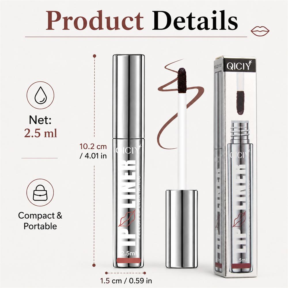 Lippenkonturenstift Peeling Lip Stain Tattoo Langanhaltend Matt Wasserdicht Wischfest Transferfest Lippenkosmetik für den ganzen Tag