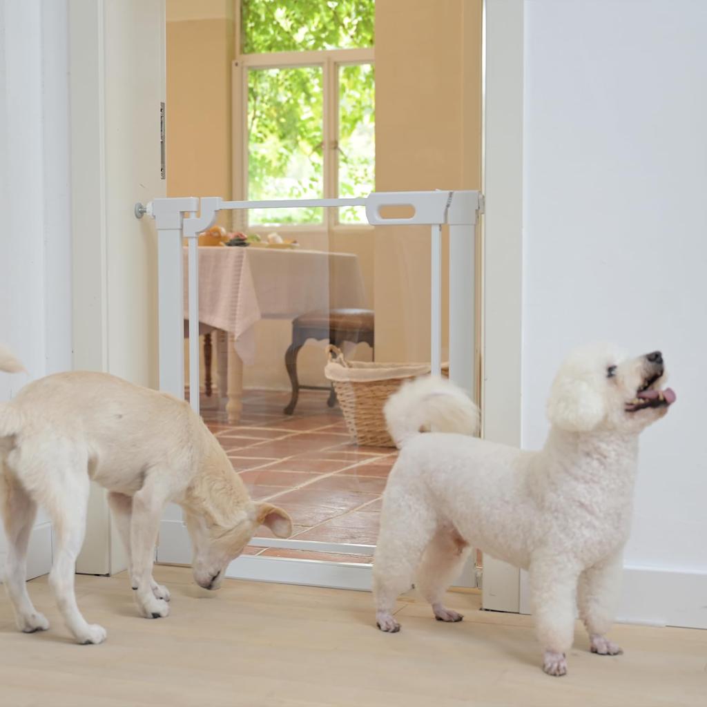 Unumum Baby Trasparente Installazione Larghezza Sopra Acrilico Apertura Porta Tensione Apertura Parete Acrilico Altezza Cancello Bianco Cancello, Cancello, 75-86cm, Scale,