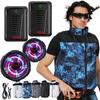 Of 44000mAh Fan Includes Two 24V High Made In Airflow Brushless Heatstroke Size Blue CAMO [UNISO] [Set 2] High-Capacity Vests, Air-Conditioned