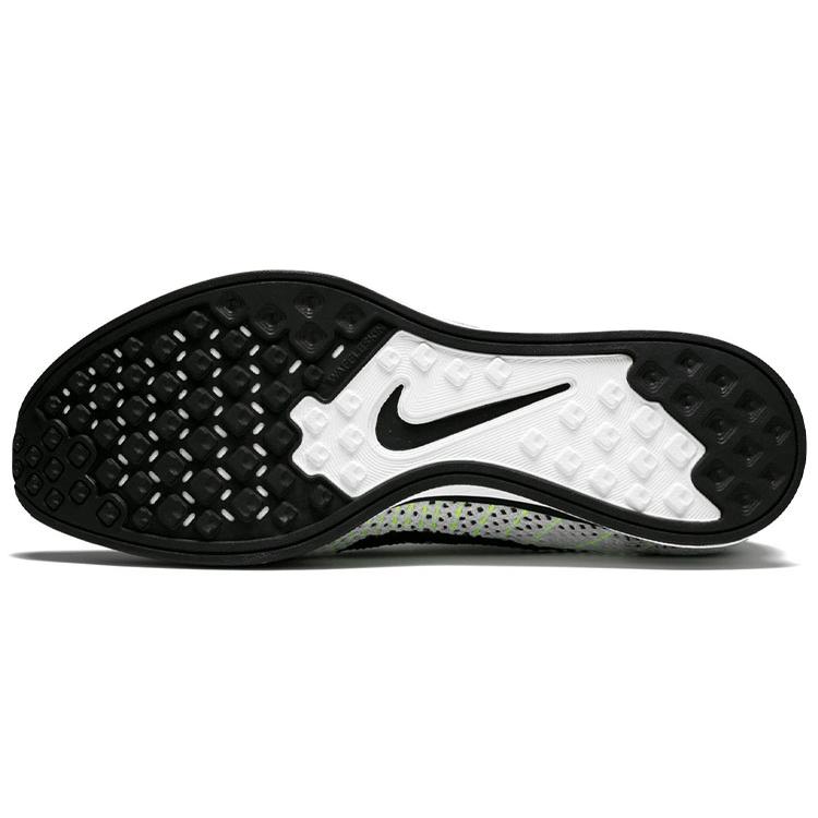 New Nike Flyknit Racer Black White Volt 526628-011
