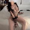 Sex underwear women, leopard print hot one-piece cat girl sex uniform sexy free cos passion suit