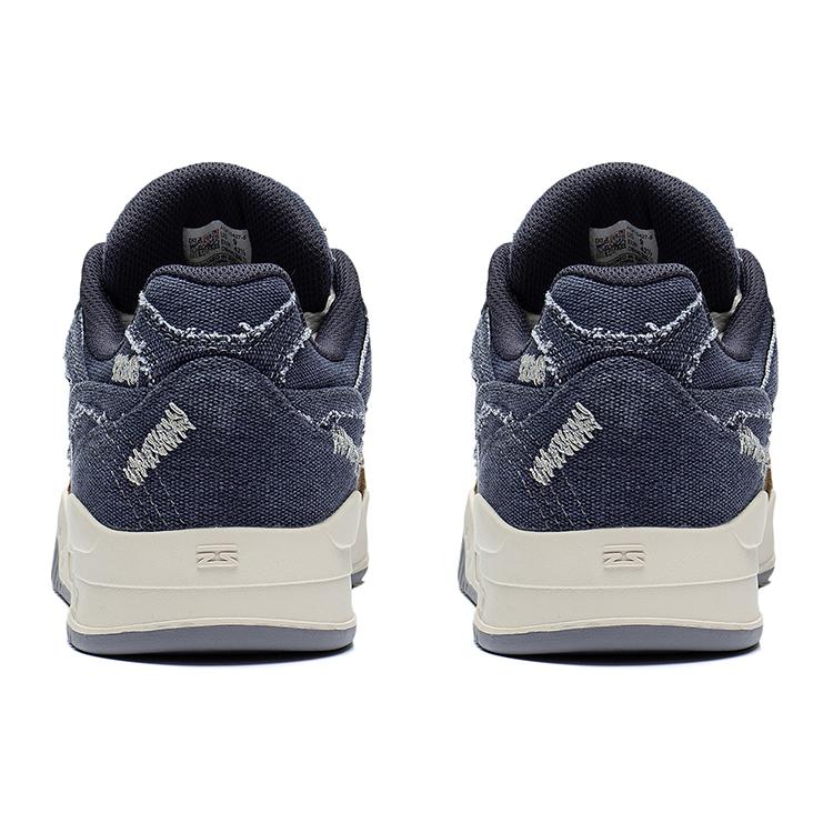 New LiNing Yuebai Denim Durable Breathable Low-Top Skateboard Shoes Men's Blue Brown AGCS427-5