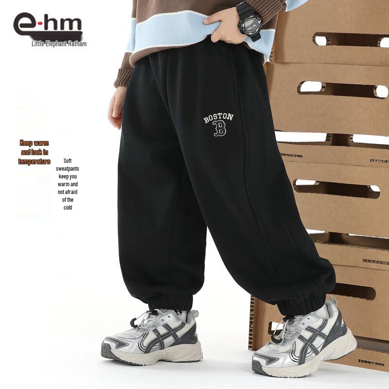 Little Elephant Hamm Boys  Fleece-Lined Winter Warm Sports Pants 140 cm