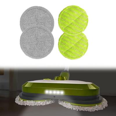 Motorized Spin Mop Heads for Use with For GOBOT Models Set of Four Pads
