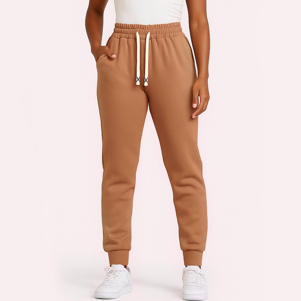 Women's Solid Color Sweatpants, Loose Casual Leggings