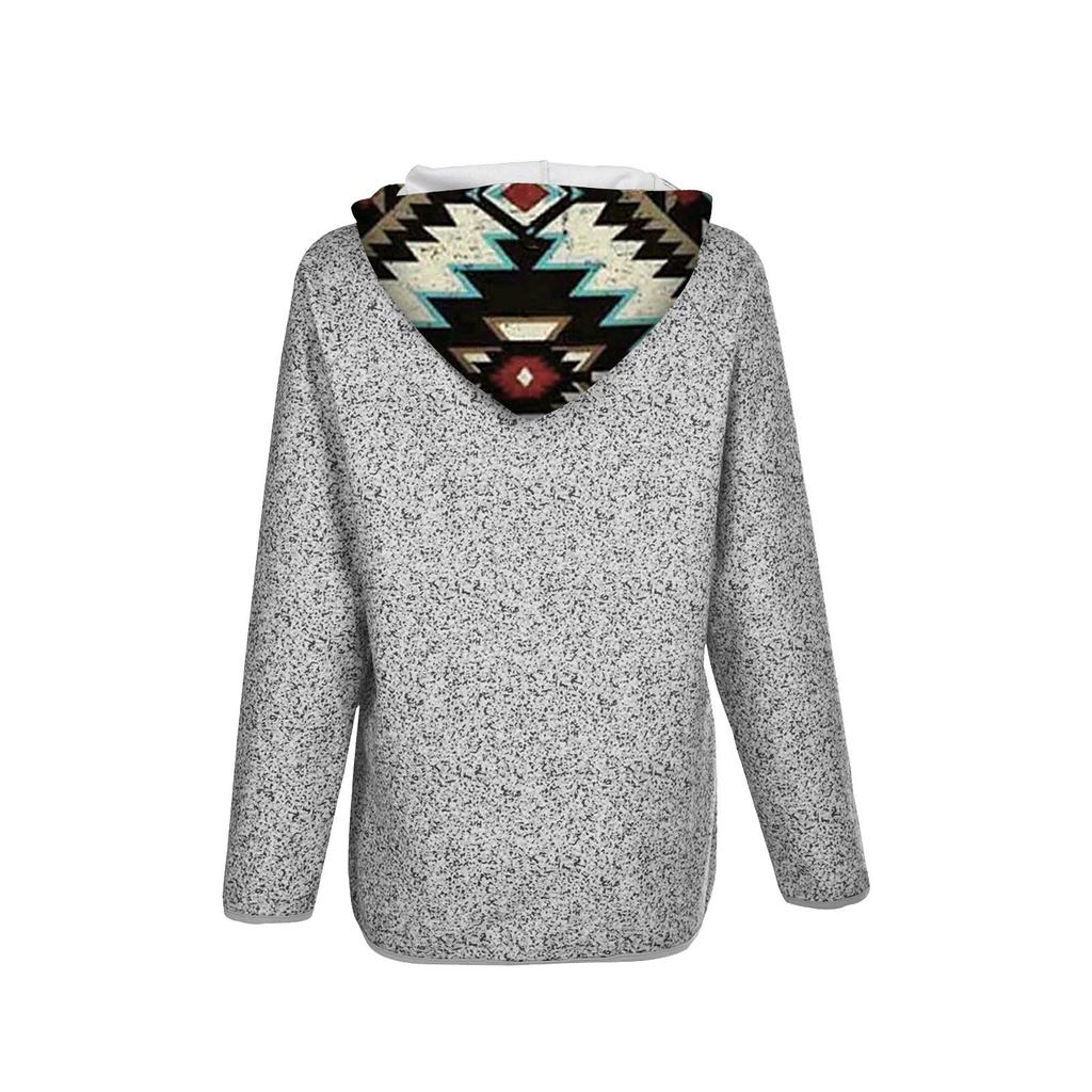 Damen Hoodie Sweatshirt Casual Pullover Tunika Top Langarmshirt