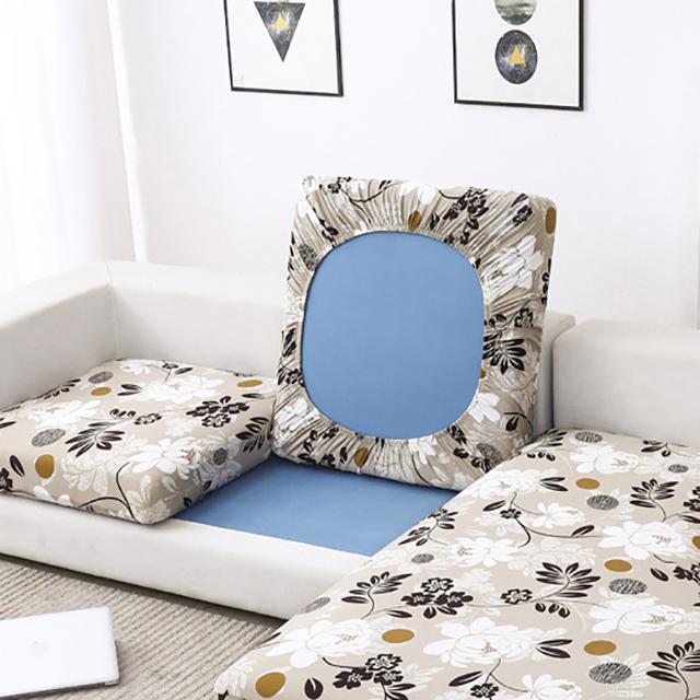 Printed Stretch Sofa Seat Cushion Cover L-shaped Corner Couch Sofa Slipcover for Living Room Wedding Elastic Seat Cushion Cover