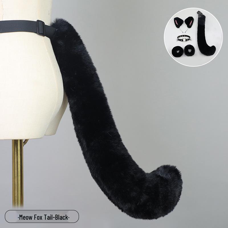 Handmade Plush Cat Girl Maid Fox Beast Ear Headband Hair Accessory