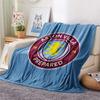 Aston Villa Flannel Blanket, High quality Comfortable for All Seasons, Home Decor, Warmth and Comfort