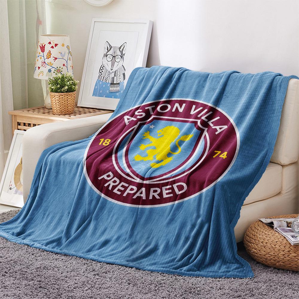 Aston Villa Flannel Blanket, High quality Comfortable for All Seasons, Home Decor, Warmth and Comfort