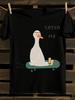 Funny Skateboarding Duck T-Shirt Mens Tshirt Womens Tshirts with Letters Print Short Sleeves T-Shirt Casual Street Tee Shirt Top
